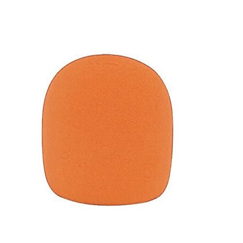 DStores 10 PCS Orange PCS Foam Ball-Type Mic Windscreen Microphones Set Sponge Foam Cover Shield Protection