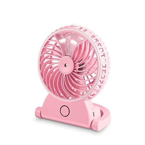 Merope Handheld USB Mini Misting Fan Personal Cooling Humidifier (Pink)