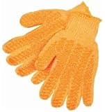 Memphis 9675MM Orange Honey Grip String Knit Gloves Size Medium (12 Pair)
