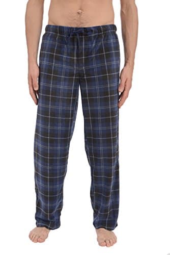 Reflex Apparel Men's Printed Soft Microfleece Pajama Lounge Sleep Pants (Navy, X-Large)