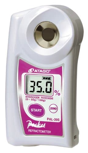 Atago 4439 Digital Hand-Held Pocket Sterilization Bleaching Refractometer for Hydrogen Peroxide, Pink