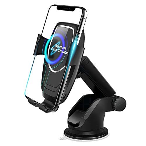 Wireless Car Charger Mount, Leebote Automatic Clamping Windshield Dashboard Car Phone Charger, Qi Fast Charging Compatible with iPhone Xs Max XR X 8 8+, Samsung and LG and More