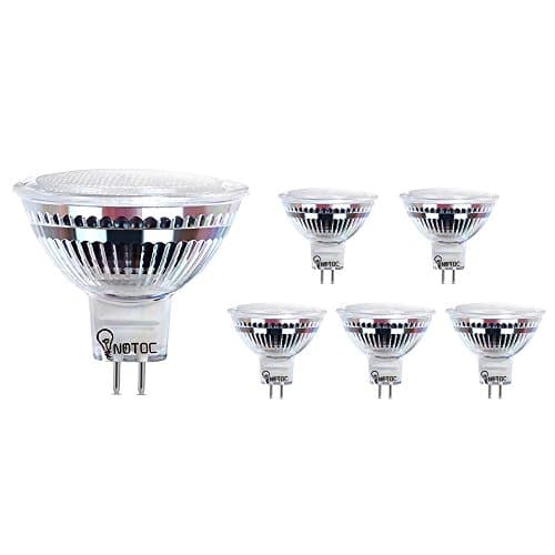 MR16 LED Light Bulbs with GU5.3 Base 40W Equivalent Halogen Replacement Daylight White 4W Spotlight with 400 Lumen 6 Packs