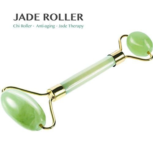 NeutroBeauty Jade Roller for Face, Premium Quality, 100% Real Natural Jade Stone, Anti-Aging Beauty Skincare Tool to Rejuvenate Facial Skin Cooling, Slimming & Firming And Reduce Wrinkles Massager (I)