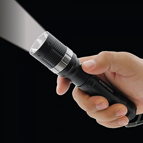 Streetwise Compact Heavy Duty Self Defense Cree LED Flashlight w/ Deployable Retractable Spikes