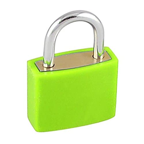 SuperiPB Rectangle Drawer Cabinet Suitcase Toolbox Padlock Green 23mm w 2 Keys