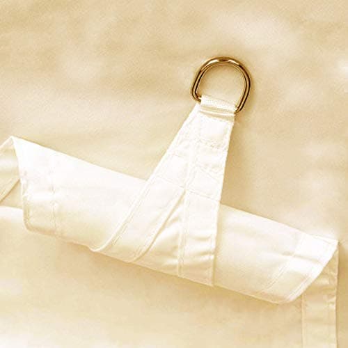 Kenthia 3x3x4.5m/9.8x9.8x14.7ft Right Triangle Polyester Shade Sail UV Waterproof Resistant Outdoor Canopy Patio Garden Tent Awning