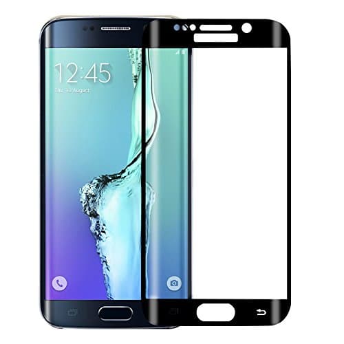 S6 Edge Screen Protector,Oldboy Tempered Glass Protective Shield Curved Full Coverage Premium HD Clear Film Protector for Samsung Galaxy S6 Edge (Black)