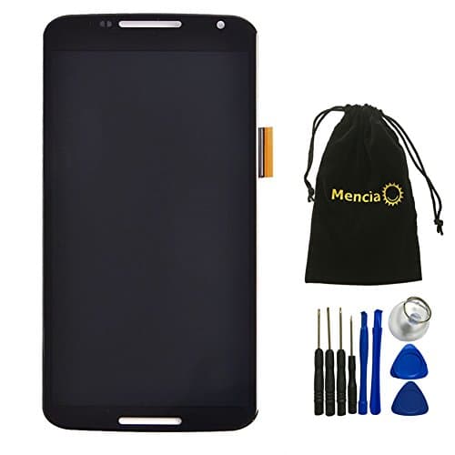 Mencia Cell Phone Replacement Touch Screen LCD Digitizer Assembly with Tools for Motorola Google Nexus 6 XT1100 XT1103 With Tools