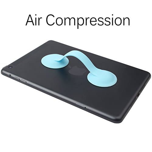 DUZY – Tablet Smart Hand-Strap Silicon ring shape Grip Flexible and Comfortable Device Holder with Hand and Fingers,iPad mini4 Samsung Asus Google (Blue)