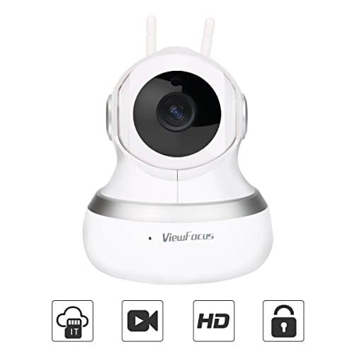 ViewFocus Home Camera Pan / Tilt / Zoom Wireless IP Indoor Security Surveillance Dome Camera 720p HD Night Vision - Cloud Service Available (720P)