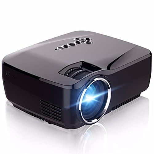 WiFi Projector, 1200 Lumens Wireless Mini LED Video Projector Support 1080P VGA USB SD AV HDMI Miracast Airplay for Home Theater Movie Video Games