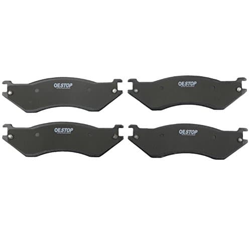 OE STOP OS758 Ceramic Premium Brake Pad Set With Installation Hardware, Front, 1 Pack