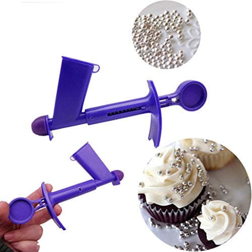 SiQing Cake Tools Plastic Pearl Applicator Fondant Cake Decorating Tool Pearl Ball Applicator Sugarcraft Silicone (Small Size)