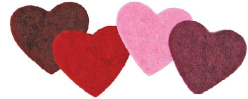 Dimensions Needlecraft Felt Embellishments, Multi Color Hearts