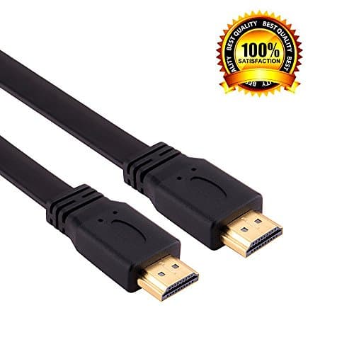 HDMI Cable12Ft-HDMI Cable 6Ft flat hdmi cable-HDMI cable 1.83M/3.66M 1.4Version Support 4K,to 2K 2160P/1080P,3D,laptop,camera,ethernet ,High speed (6Ft)