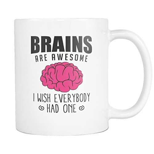 Brains Are Awesome Coffee Mug, 11 Ounce