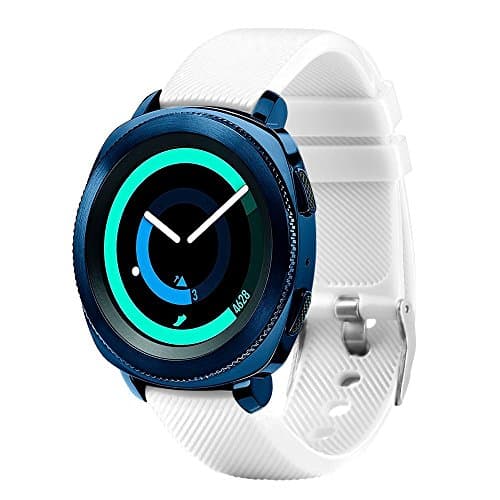 CANKA 20mm Smart Watch Bands Replacement Adjustable Silicone Wrist Strap Wristband for Samsung Gear Sport/Samsung Gear S2 Classic/Huawei Watch 2 Watch/Garmin Vivoactive 3