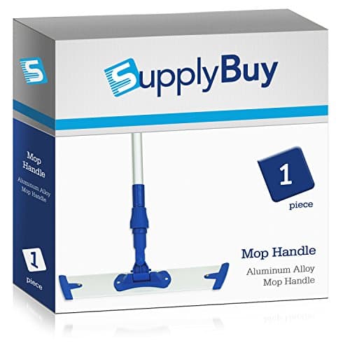 SupplyBuy 16" Professional Microfiber Mop | Extendable Stainless Steel Handle | Single Pack