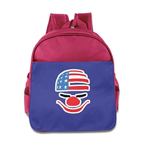 American Flag Clown Kids School Backpack