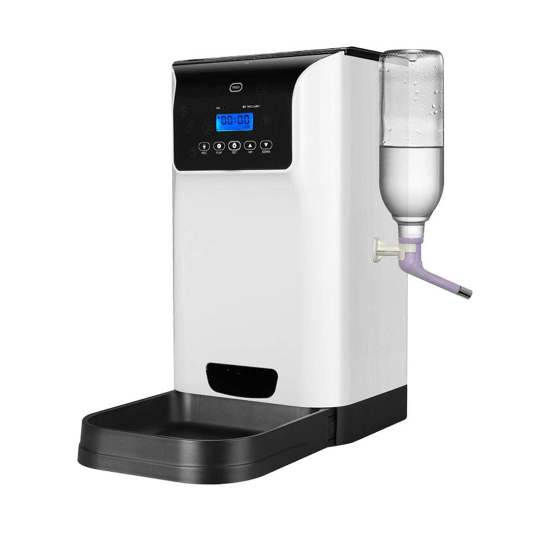 Cvthfyky Dog Automatic Feeder Regular Dose Feeder Smart Pet Feeding Pet Supplies (Color : Smart version, Size : 19.7X20.8X38.6CM)