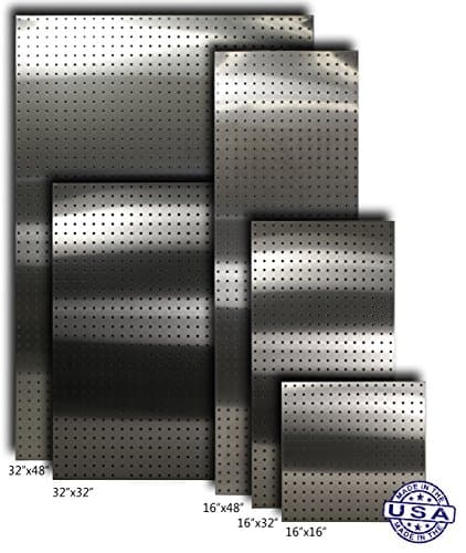Stainless Supply Stainless Steel Pegboard (Various See Drop Down Menu) - Selected Size: (16"x48" - 430)