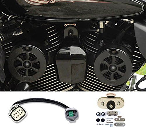 Love Jugs Cool Master Gloss Black with Vibration Master Kit & ADT V-Twin Engine Cooling System for 2014-2016 Harley Touring Motorcycles