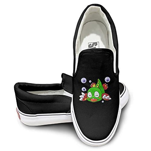 NF18G Bubble Bobble Dragon Customized Canvas Sneaker Size44 Black