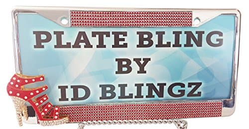 Plate Bling Heels or Nothing License Plate Frame