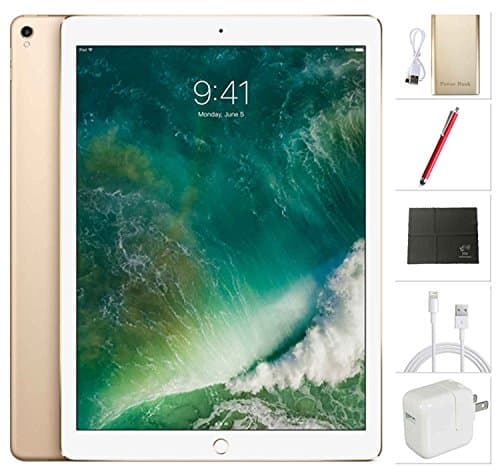 Apple iPad Pro 12.9 inch Wifi + Cellular, 2017 model - 64GB Gold + USA Warehouses Accessories Bundle MQEF2LL/A