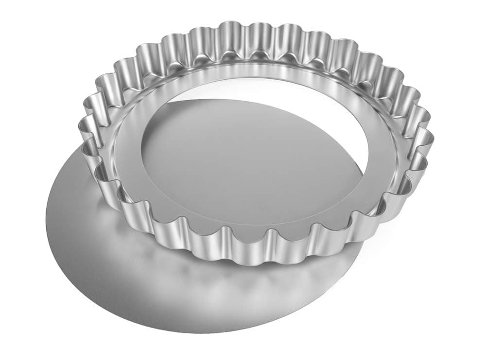 Silverwood 11" Loose Base Deep Fluted Flan Tin