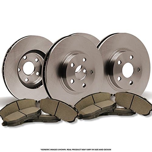 Front + Rear Rotors Semi-Metallic Pads OE SPEC Disc 2008 Jeep Gr& Cherokee Non SRT8-(Ships from USA)