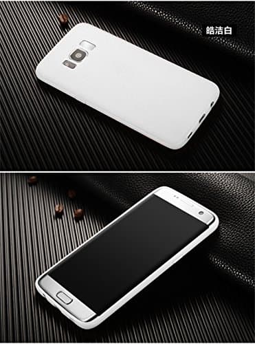 Galaxy S8 Plus Case WolfSay Leather Flexible TPU Soft Silicone Hybrid Slim Ultra Thin Case for Samsung Galaxy S8 Plus 6.2'' Cover (White Leather)