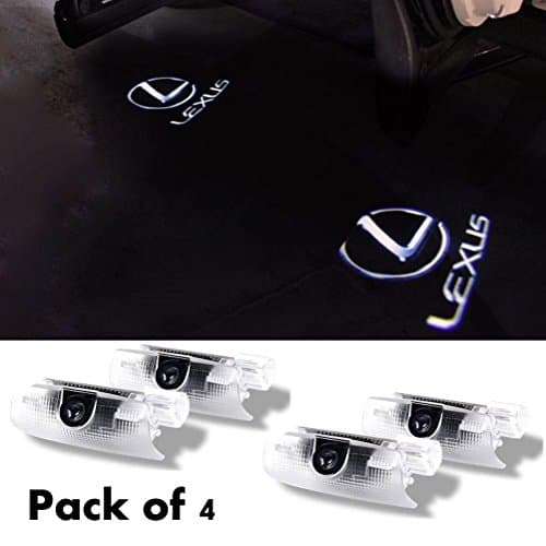 Ronben Car LED Door Courtesy Logo Light Shadow Laser Projector LED Welcome Light 5W for Lexus ES RX GX LS LX (Pack of 4)