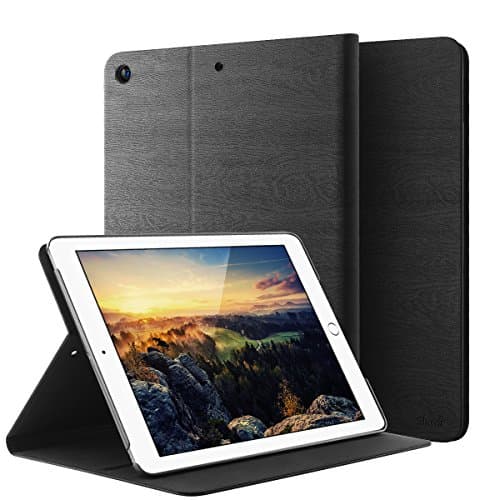 iPad 2017 iPad 9.7 inch Case SHNVIR Slim Protective Case with Standing Angle Adjustable Auto Sleep & Wake Up for 2017 Newly Released iPad 9.7-inch (Black)