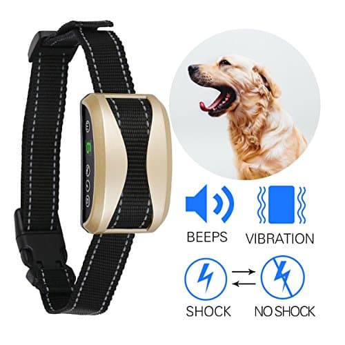 Bark Collar Ocgia Rechargeable Dog Barking Control Training Collars Beep Vibration Humane No Harm Shock with 7 Sensitivity Anti Bark Deterrent for Small Medium Large Dogs