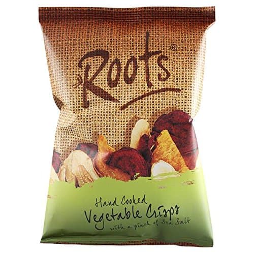 ( 18 Pack ) Roots Hand Cooked Vegetable Crisps with a Pinch of Sea Salt 40g