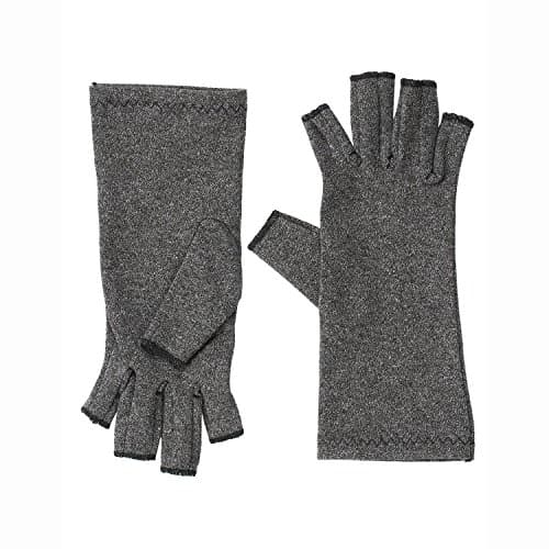 Compression Arthritis Gloves Open-finger Breathable Hands Warmer for Men/Women Rheumatoid & Osteoarthritis Disease Joint Pain Symptom Relief Care Hand-guard for Typing/Cooking/Writing (Small)