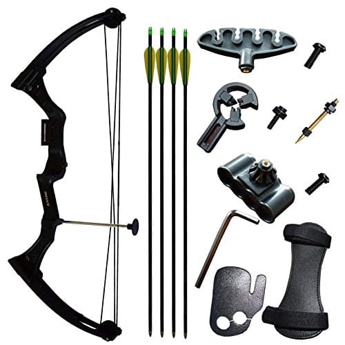 Compound Bow Kit For Children At Age 8~12 Archery Youth Bow Right Handed 15~20lbs Draw Weight