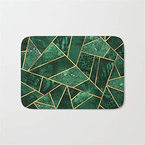 Deep Emerald Doormat Bath Door Mat (15.7" x 23.6" Inches)