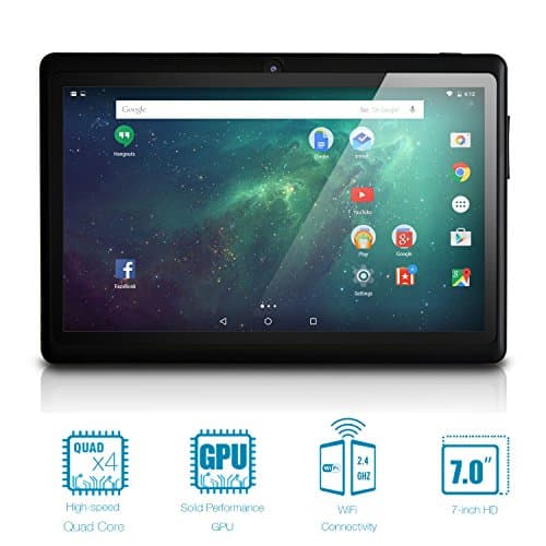 NeuTab 7'' Quad Core WIFI Tablet PC, HD 1024X600 Display, Bluetooth, Dual Camera, Google Play Pre-loaded, FCC Certified Black (Manufacturer Refurbished)