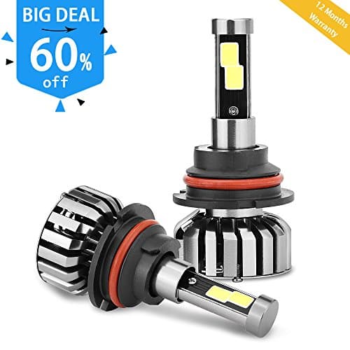 LightingRoad LED Headlight Bulbs Conversion Kit Cob 80w 8000lm 6000K Cool White,50000 HOURS,1 Yr Warranty. (H11(H8,H9))