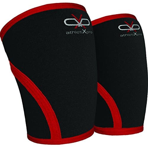 Knee Sleeves (Pair) Superior Support & Compression for Weightlifting, CrossFit and Cardio Sports for Men and Women to Reduce the Risk of Injury & Knee Pain … (Medium)