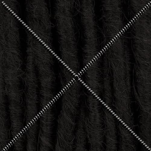 Double Ended (DE) Synthetic Backcombed Dreadlocks 22 inch - Darkest Night