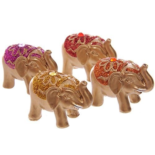 Mini Metallic Glitter Lucky Elephant Collectable by Puckator