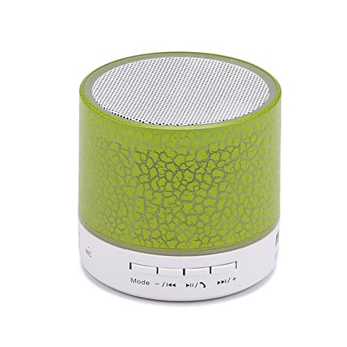 LED Speaker, With LED And Build-in Mic Support AUX TF For IPhone IPod And Android System Equipment Etc. (Green)