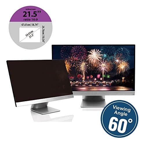 KAEMPFER Anti-Blue Light Privacy Screen Protectors Filter for Widescreen Monitor 21.5 Inch 16:9 (18.74" x 10.54" / 476 x 268mm)