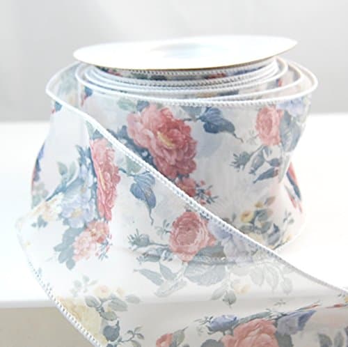 Wired Peekskill Floral Spring Ribbon 1 1/2" 10 Yards