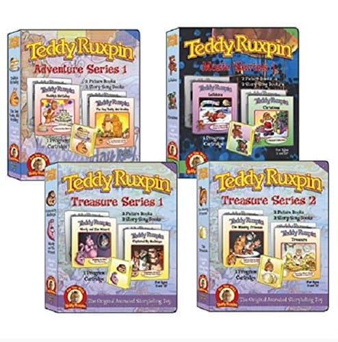 Teddy Ruxpin Favorite Software Series Bundle Program Cartridge - Adventure, Treasure and Music Series - Educational Book for Kids - 6 Stories and 2 Music Programs - Perfect Present for Birthday Party