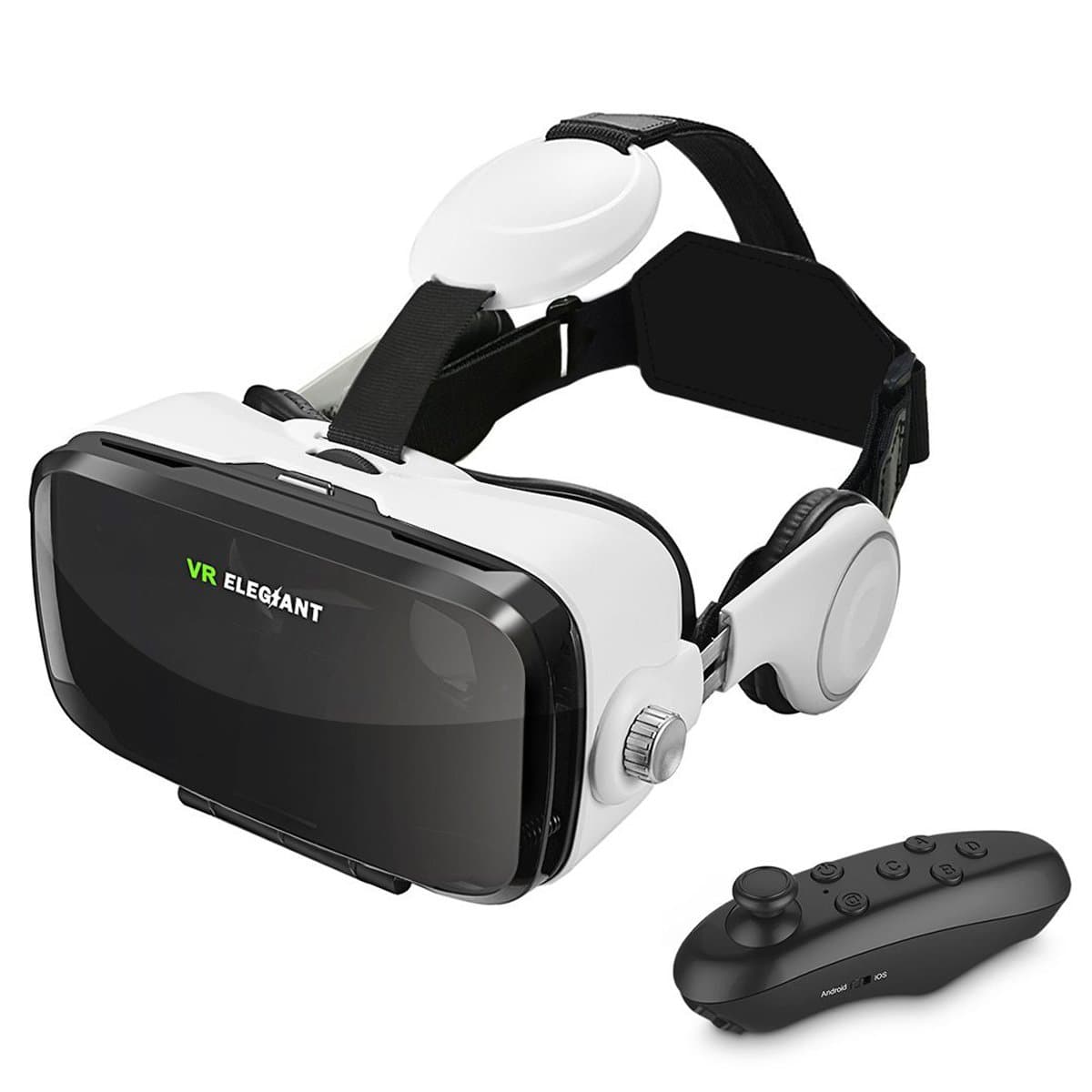 ELEGIANT VR Headset, 3D VR Glasses, Virtual Reality Headset Built-in Headphone